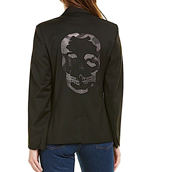 ZADIG & VOLTAIRE Vedy Embellished Skull Blazer - Picture 10 of 11